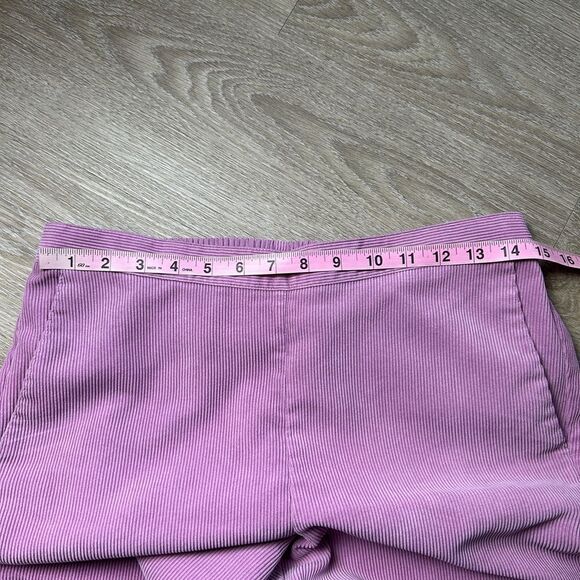 ALFRED DUNNER | Pink Purple Corduroy Pull On Pants Elastic Size 10 Petite - Picture 5 of 8